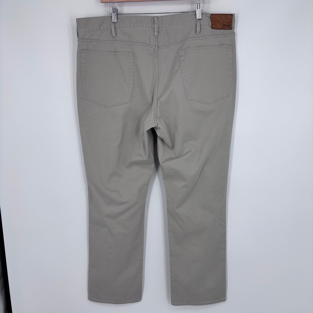 Polo Ralph Lauren 5 Pocket Chino Pants Mens 40x31 (Tag 40x32) Khaki Stretch Prep - Picture 7 of 11